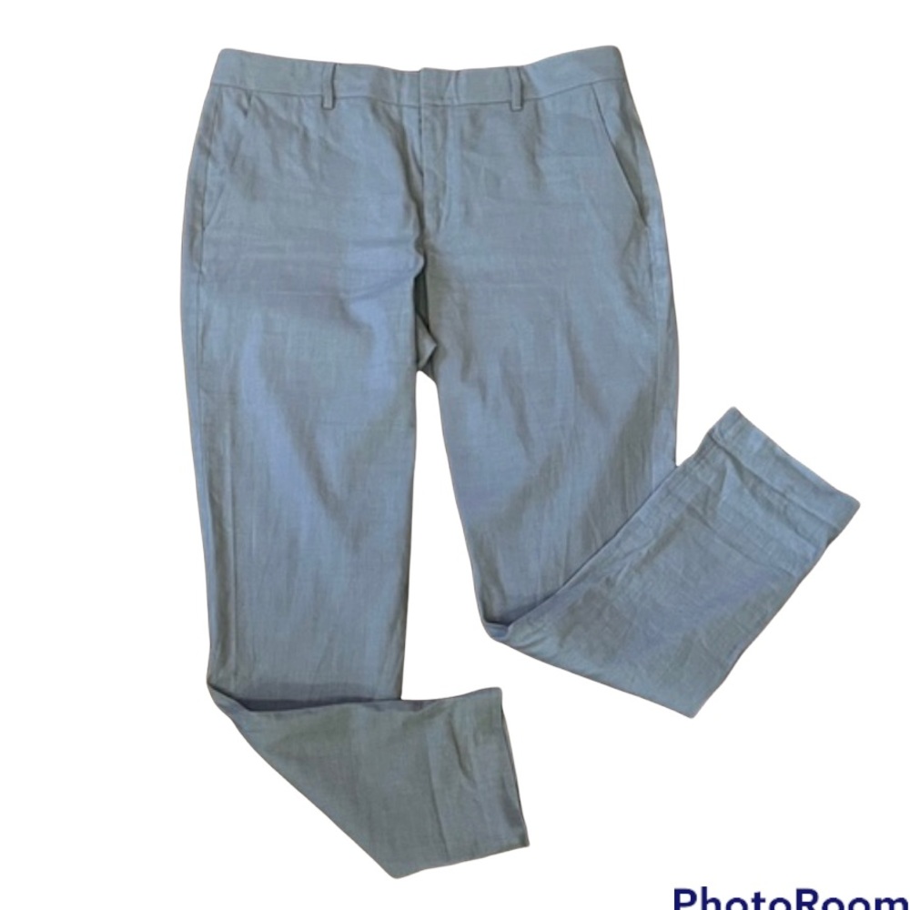 VINCE Linen Blend High Waisted Pants 12